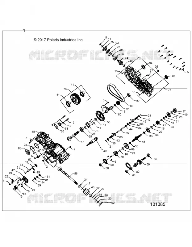 SYSTÈME DE TRANSMISSION, MAIN GEARCASE