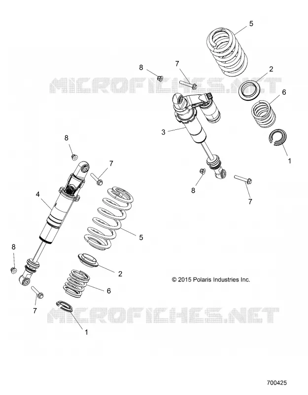 SUSPENSION, AMORTISSEUR ARRIERE MOUNTING