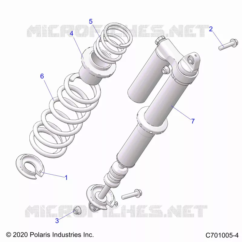 SUSPENSION, REAR SUPPORT AMORTISSEUR 