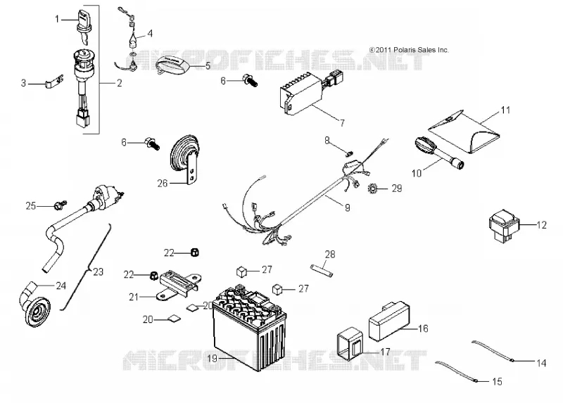 BOUTONS, HARNESS AND PARTS