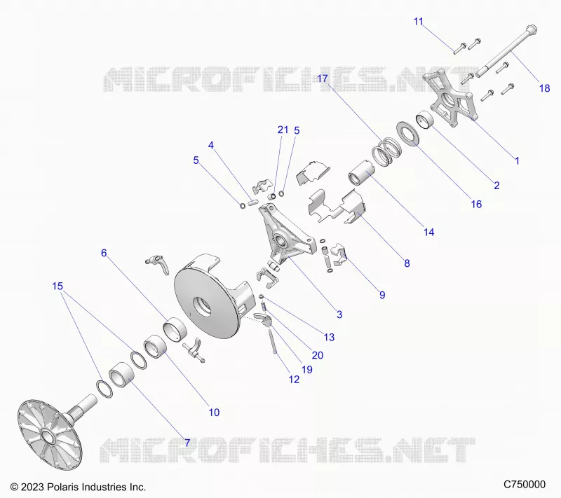 SYSTÃˆME DE TRANSMISSION, PRIMARY CLUTCH