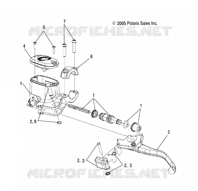 BRAKES, FRONT BRAKE LEVER AND MAITRE CYLINDRE