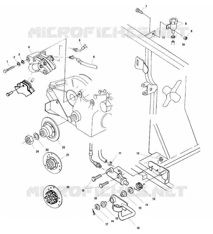 FREIN ARRIERE/FOOT PEDAL