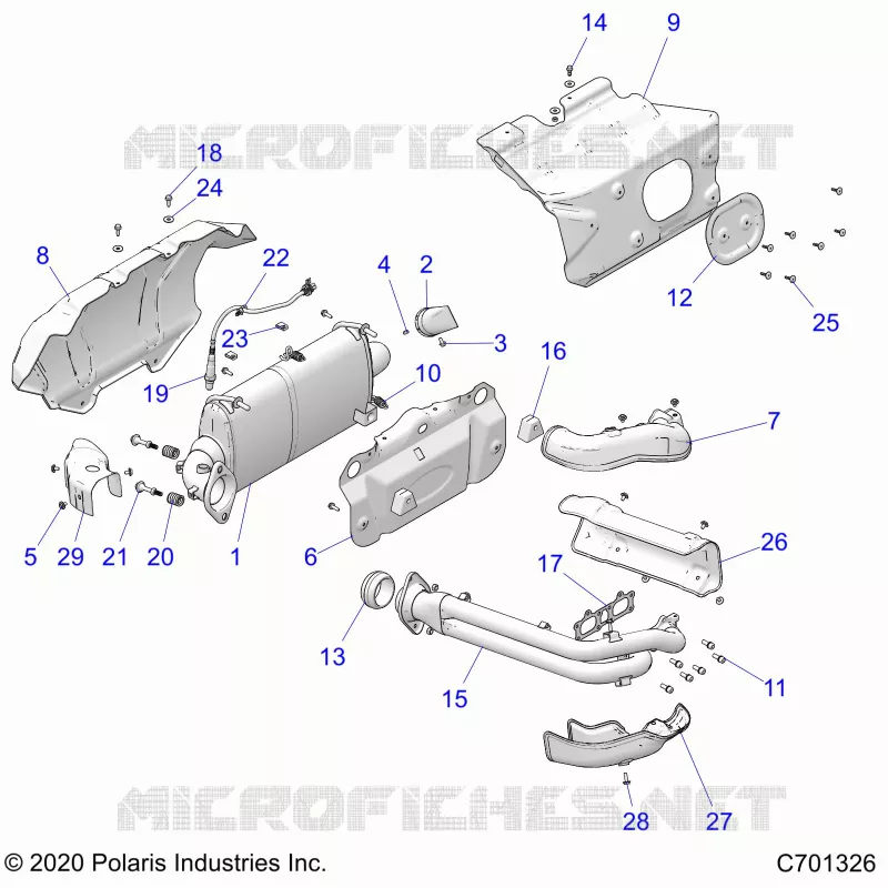 ENGINE, ECHAPPEMENT