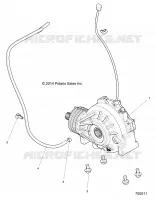 SYSTÈME DE TRANSMISSION, FRONT SUPPORT PONT