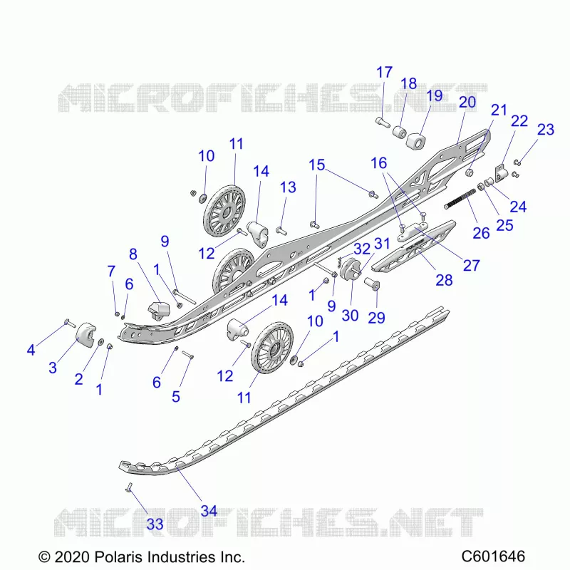 SUSPENSION, RAIL BEAM LH/RH