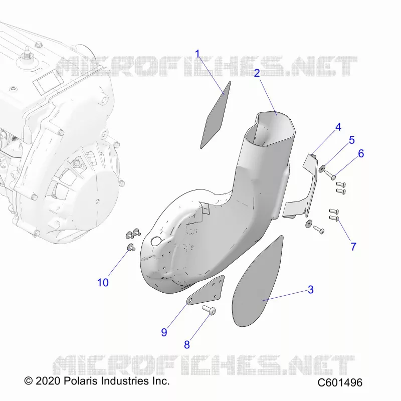 MOTEUR, AIR DUCT, INLET