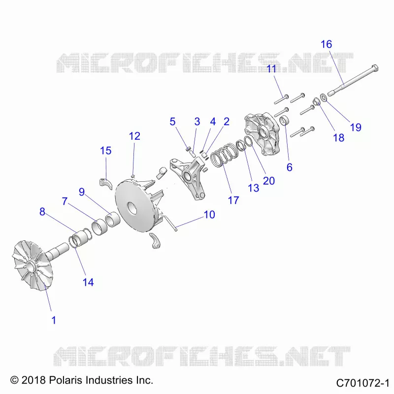 SYSTÃˆME DE TRANSMISSION, PRIMARY CLUTCH