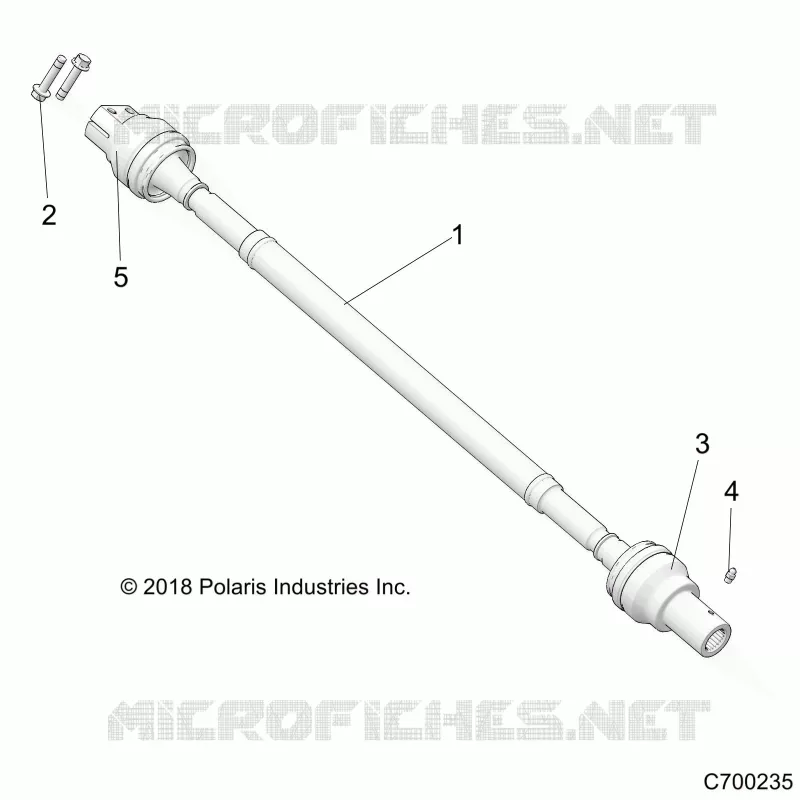 SYSTÃˆME DE TRANSMISSION, REAR PROP SHAFT