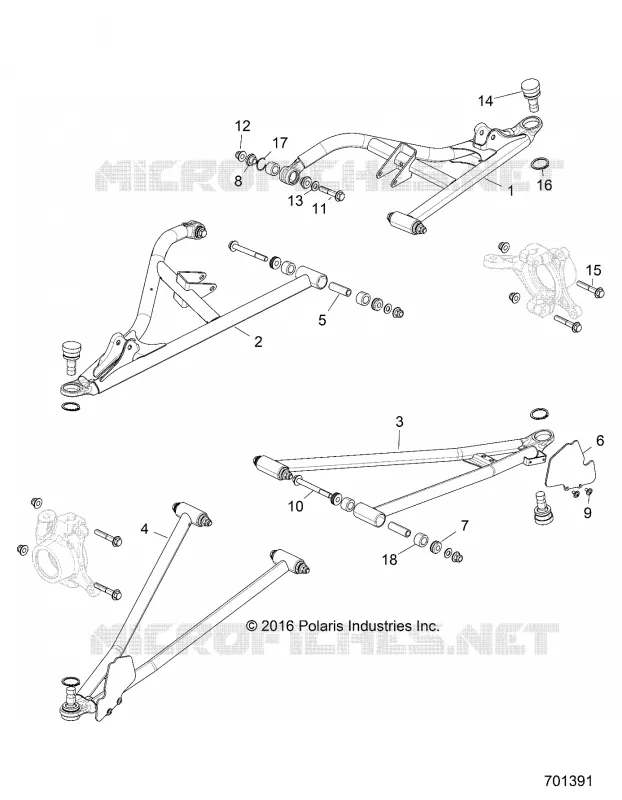 SUSPENSION AVANT CONTROL ARMS