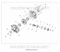 SYSTÈME DE TRANSMISSION, REAR GEARCASE INTERNALS