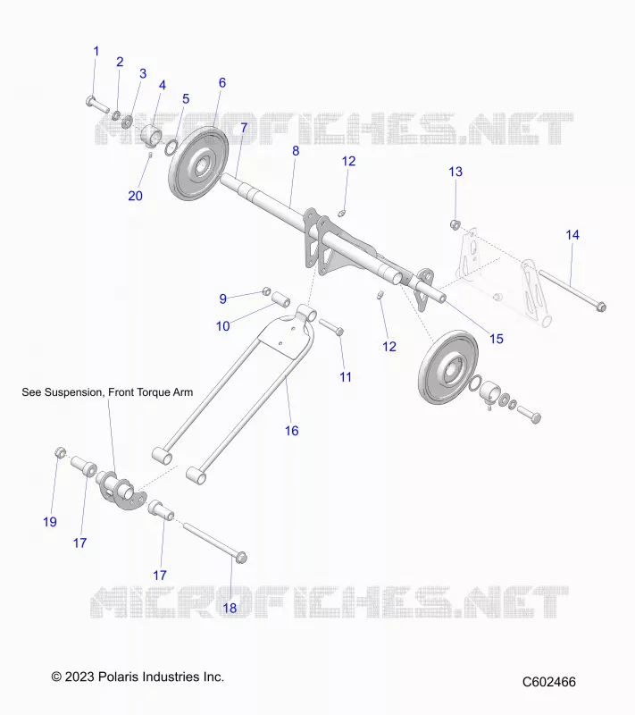 SUSPENSION, BRAS DE SUSPENSION ARRIERE