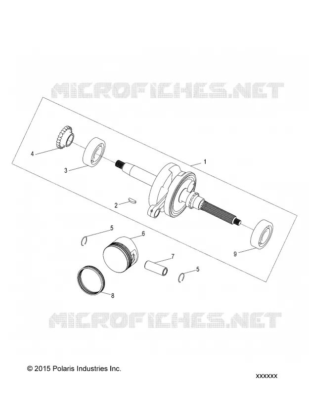 MOTEUR, VILEBREQUIN AND PISTON