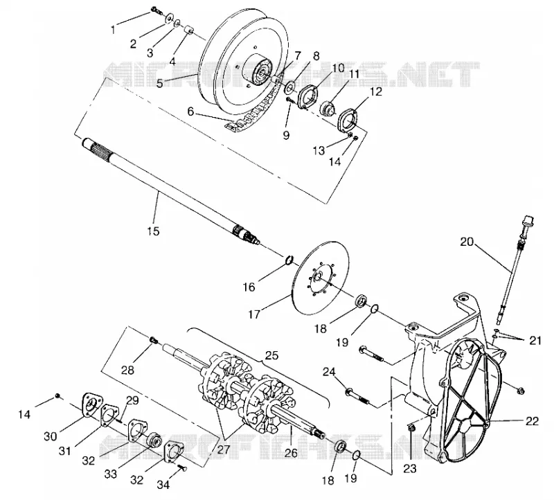 SYSTÈME DE TRANSMISSION LITE GT 0963133 AND EUROPEAN LITE GT E963133 (4933083308B006)