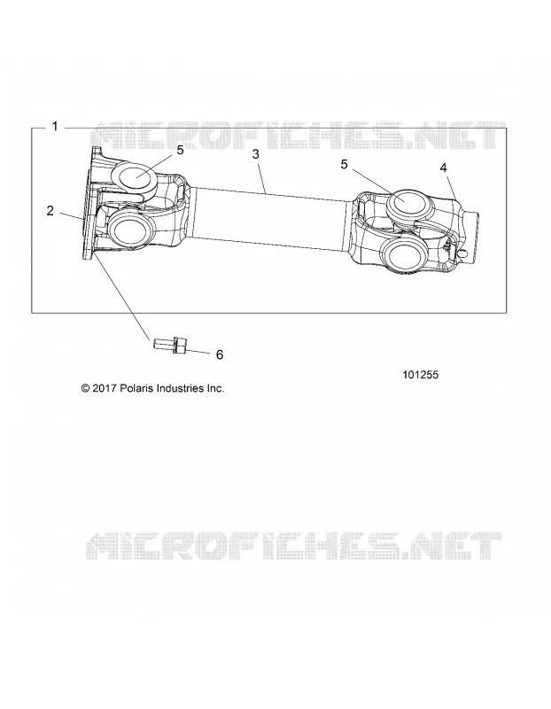 SYSTEME DE TRANSMISSION, PROP SHAFT, REAR