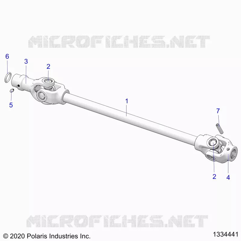 SYSTÃˆME DE TRANSMISSION, FRONT PROP SHAFT