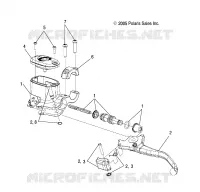 FREIN AVANT BRAKE LEVER AND MAITRE CYLINDRE