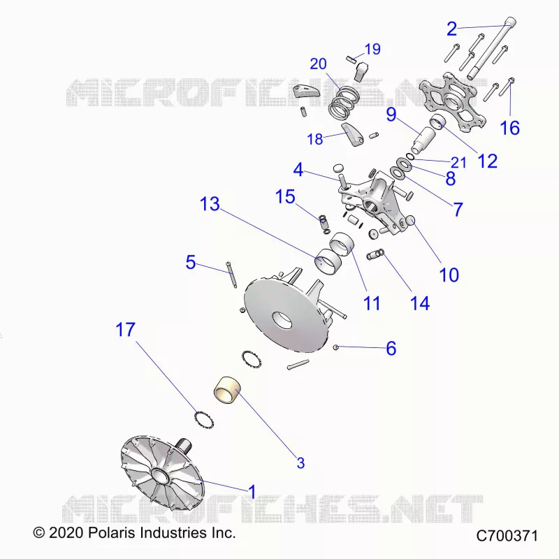 SYSTÃˆME DE TRANSMISSION, PRIMARY CLUTCH