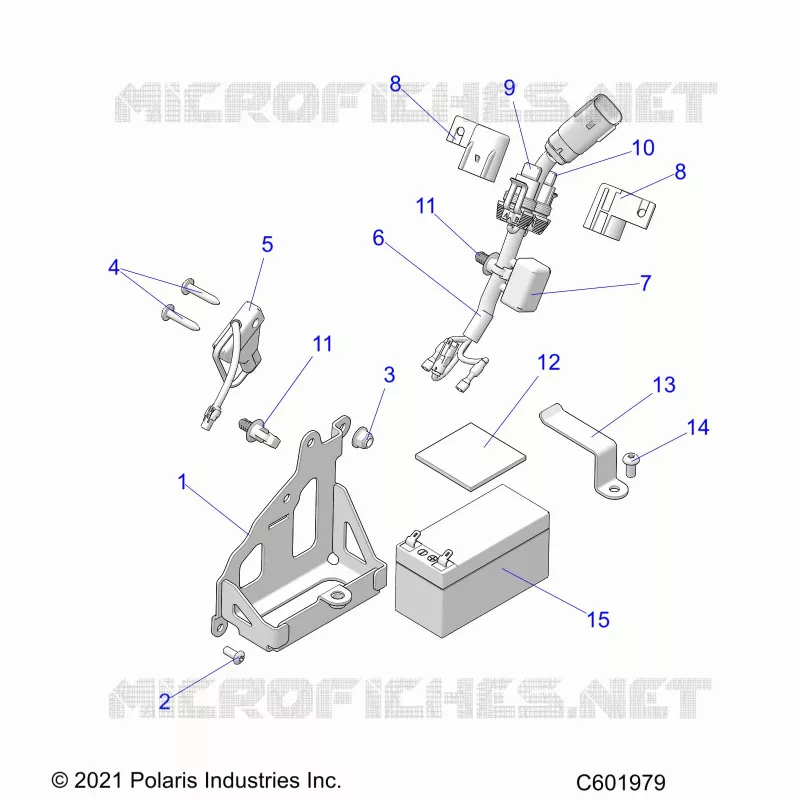 ELECTRICITE, BATTERY, MANUAL START POWER UP COMPONENTS