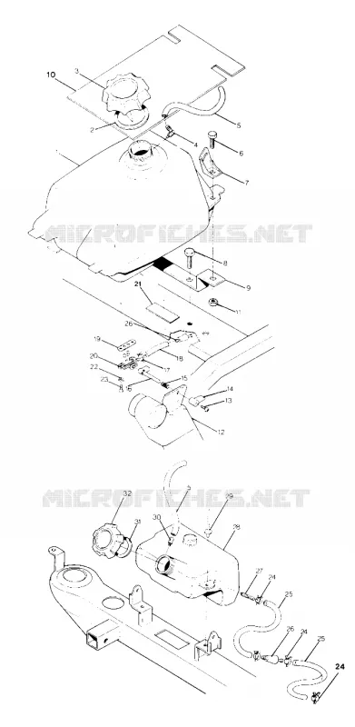 RESERVOIR A CARBURANT 250 4x4 / W928127 (4922872287A013)