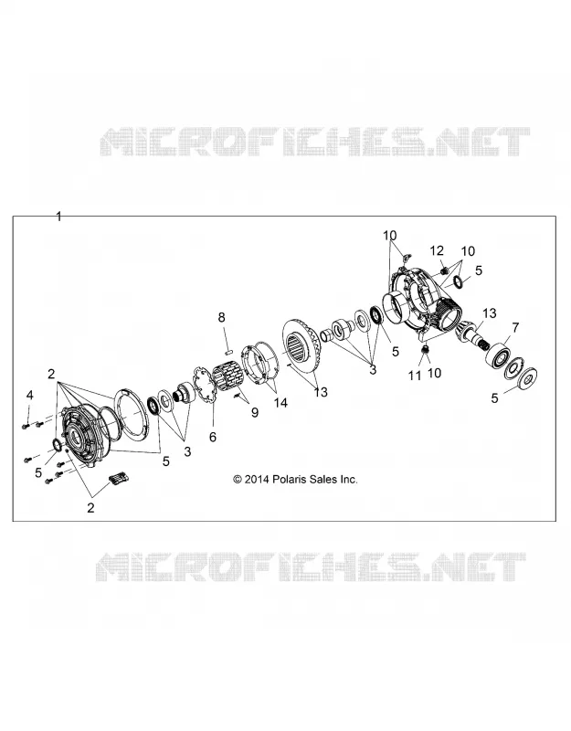 SYSTÈME DE TRANSMISSION, FRONT GEARCASE