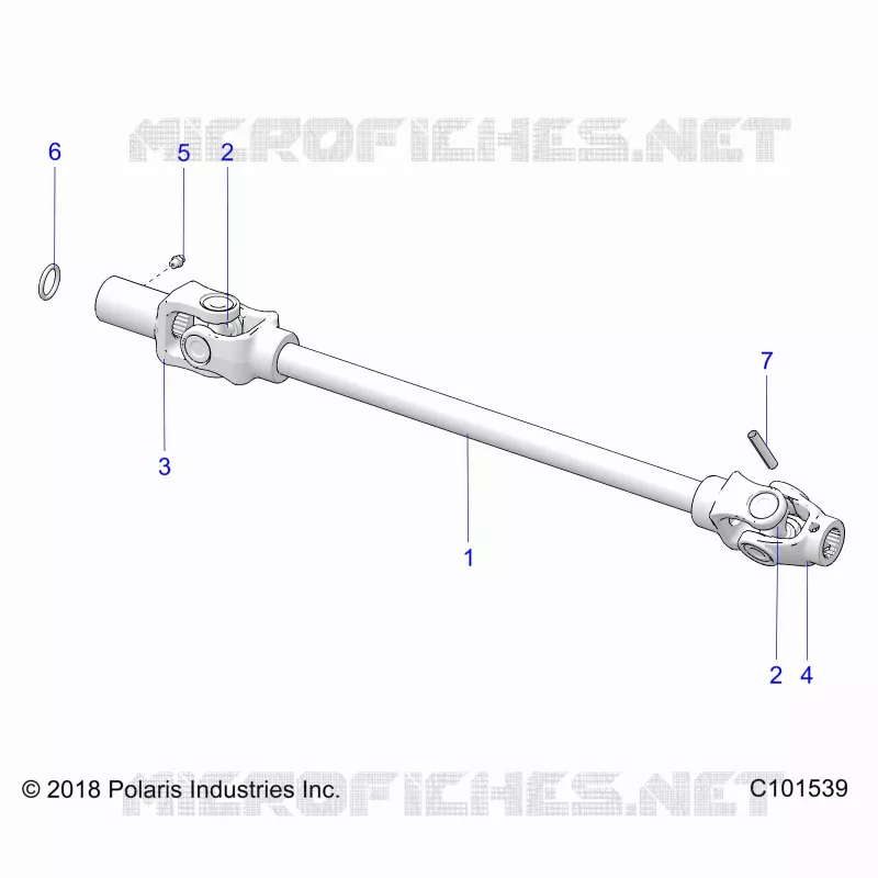SYSTÃˆME DE TRANSMISSION, FRONT PROP SHAFT