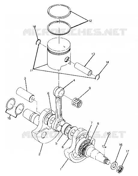 VILEBREQUIN AND PISTON ASSEMBLY (4917741774037A)