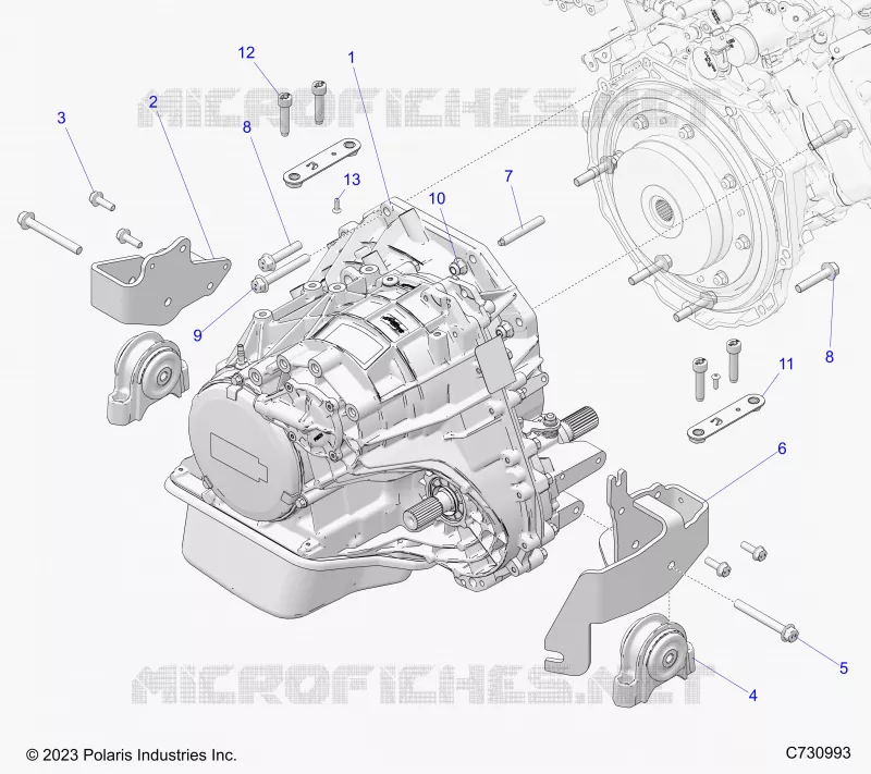 SYSTÃˆME DE TRANSMISSION, TRANSMISSION MOUNTING