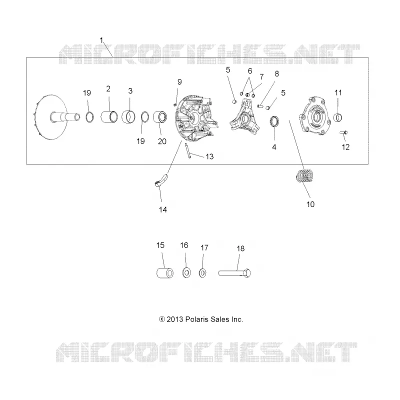 SYSTÃˆME DE TRANSMISSION, PRIMARY CLUTCH