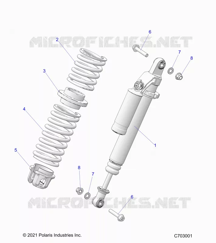 SUSPENSION, AMORTISSEUR AVANT MOUNTING