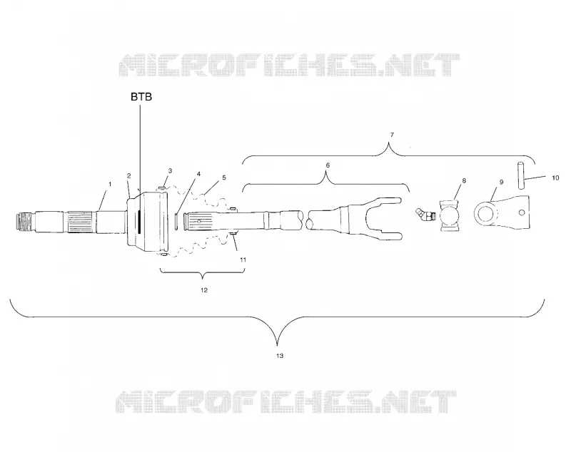ARBRE DE TRANSMISSION (IF BUILT BEFORE 5/01/01)