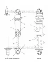 SUSPENSION, AMORTISSEUR AVANT TRACK MONOTUBE