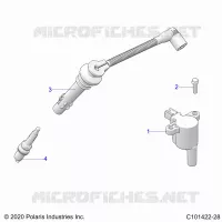 ELECTRICITE, IGNITION COIL, WIRE AND SPARK PLUG