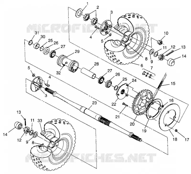 PONT ARRIERE Magnum 2X4 W967544 (4936033603C002)