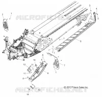 CHASSIS, PROTECTION D'EMBRAYAGE AND REPOSE PIEDS (600/155 INCH)
