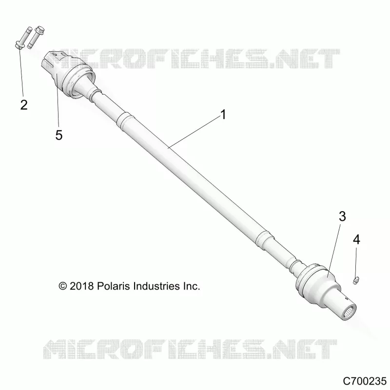 SYSTÃˆME DE TRANSMISSION, REAR PROP SHAFT