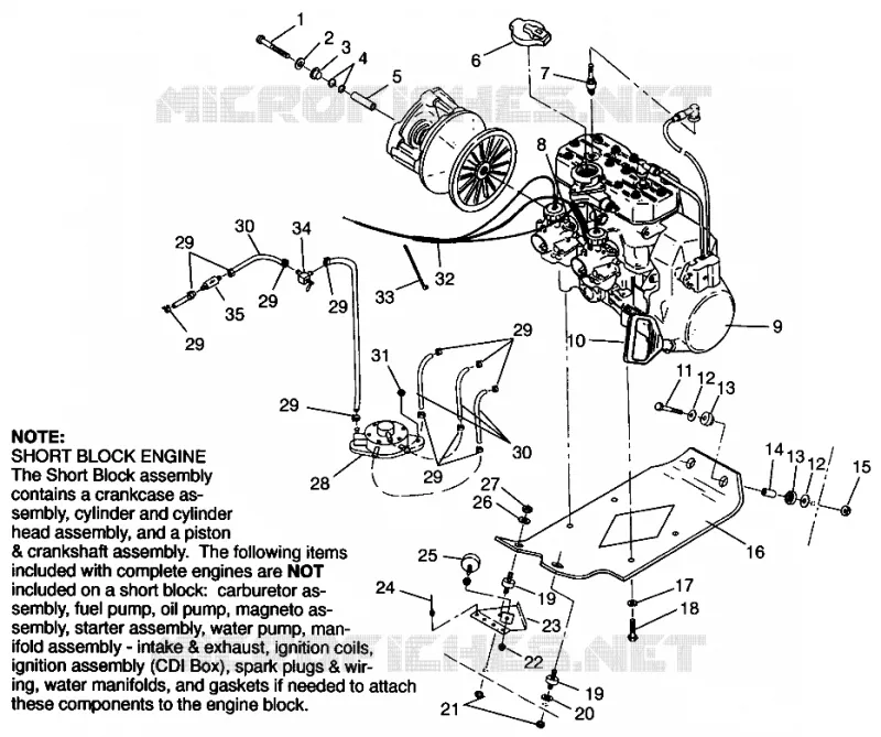 SUPPORT MOTEUR 500 CARB 0962764, 500 CARB SKS 0962564,  EUROPEAN 500 CARB (4931873187C008)