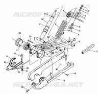 BRAS DE SUSPENSION ET AMORTISSEUR ARRIERE 6X6 350L S938739 (4924362436037A)