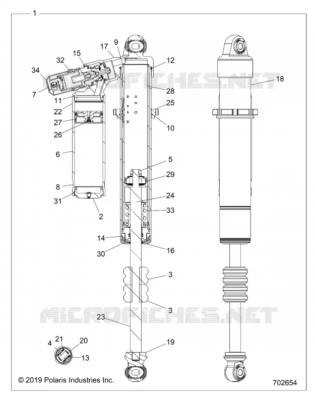 SUSPENSION AVANT SHOCK INTERNALS