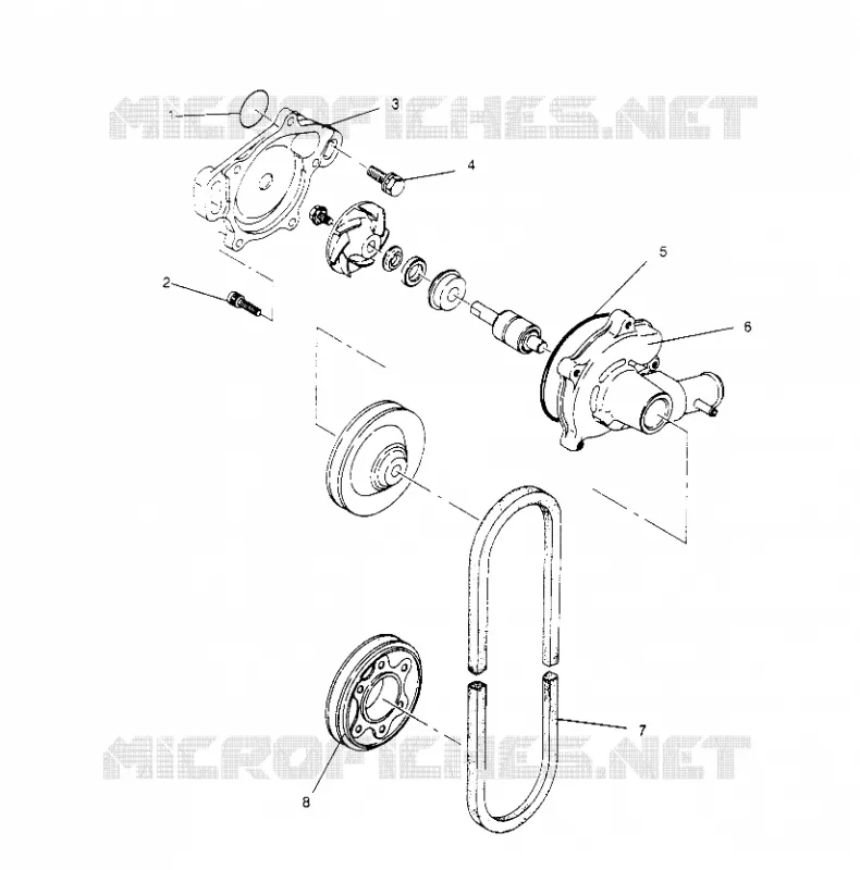 POMPE A EAU XLT SP 0966676 and  EUROPEAN XLT SP E966676 (4931703170C012)