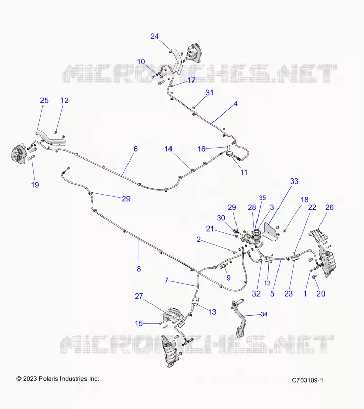 BRAKES, BRAKE LINES AND MAITRE CYLINDRE