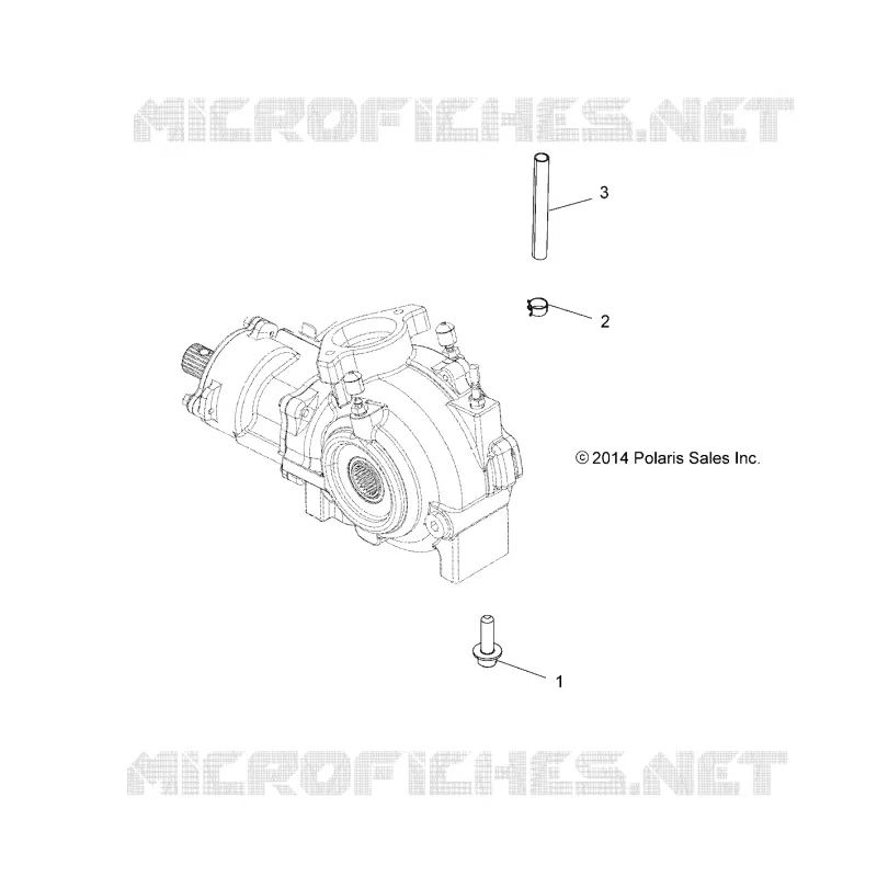 SYSTÈME DE TRANSMISSION, GEARCASE MOUNTING, FRONT