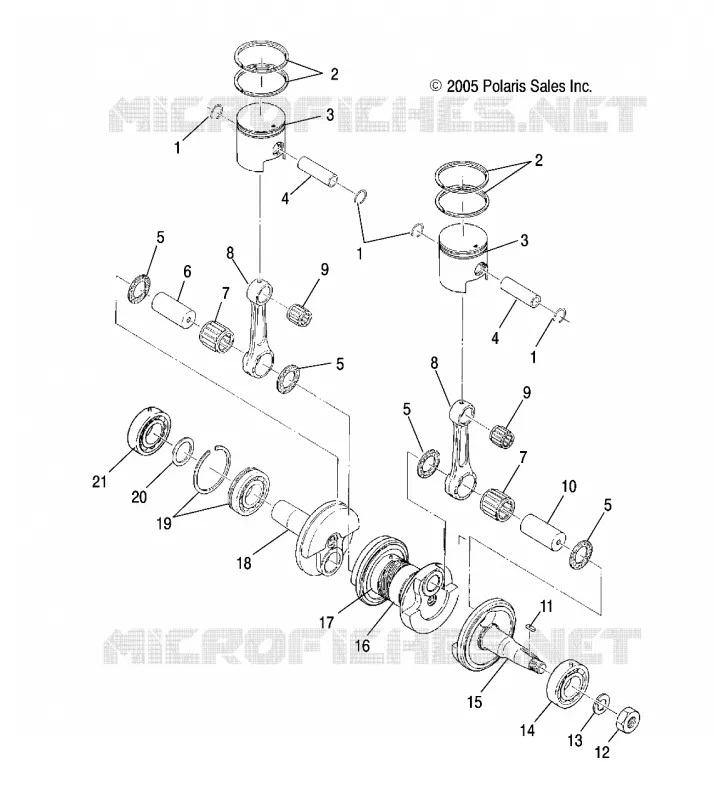 PISTON ET VILEBREQUIN