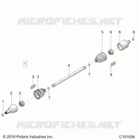 DRIVE TRAIN, TRANSMISSION AVANT SHAFT