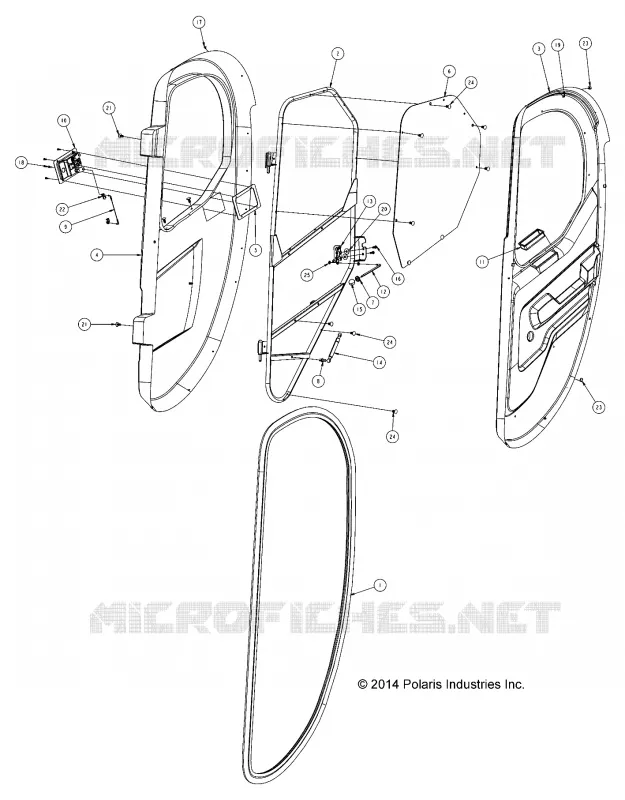 DOORS, HARD, REAR, INTERNALS, RH