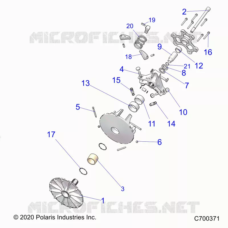 SYSTÃˆME DE TRANSMISSION, PRIMARY CLUTCH