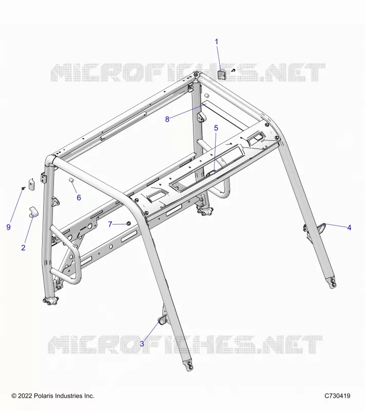 CHASSIS, CAB CADRE AREA, AND BRAKE EDGE COVER