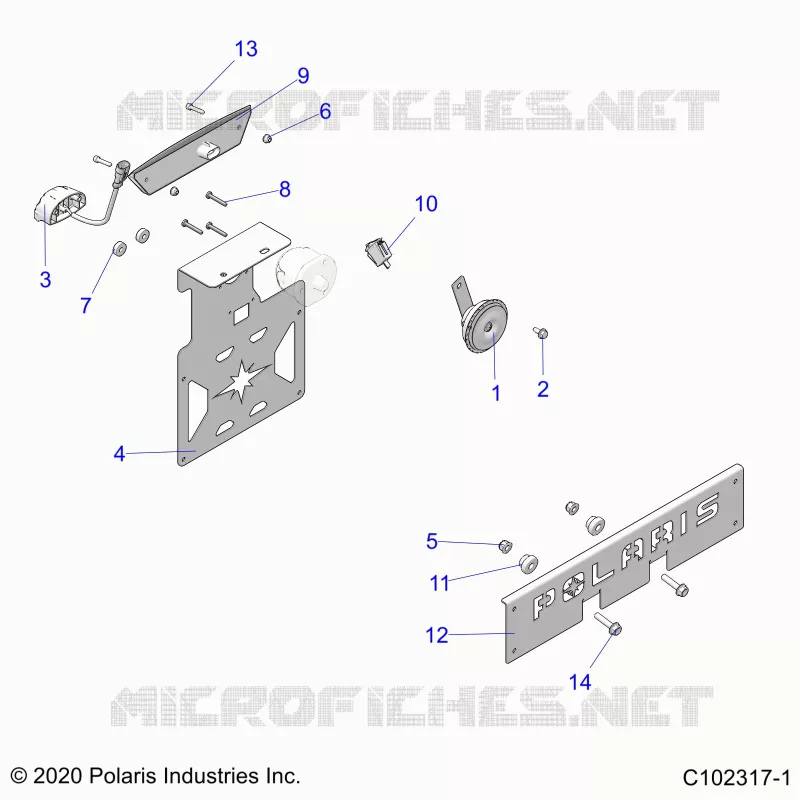 ELECTRICITE, HORN, FOG LIGHT, AND LICENSE PLATE LIGHT