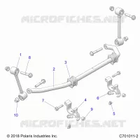 SUSPENSION, FRONT BARRE STABILISATRICE- Z23N4E99A/99B (C701011-2)