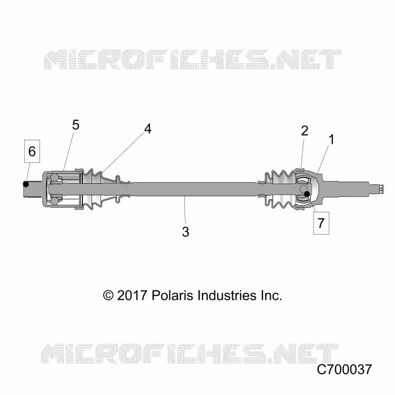SYSTEME DE TRANSMISSION, REAR HALF SHAFT